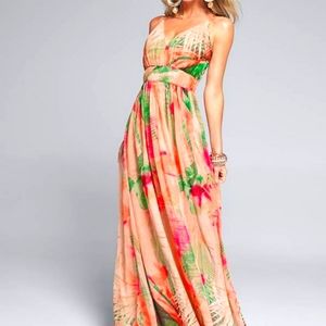 Venus - Tropical Print Gown